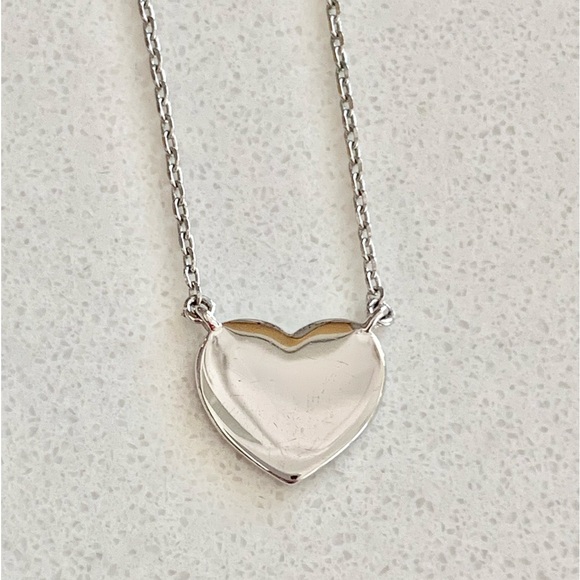 Touchstone Crystal Skip A Beat Heart Necklace - Picture 2 of 3